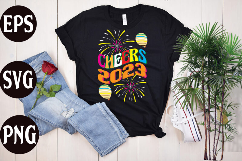 Cheers 2023 retro design, Cheers 2023 SVG design, Cheers 2023 t shirt design, New Year's 2023 Png, New Year Same Hot Mess Png, New Year's Sublimation Design, Retro New Year