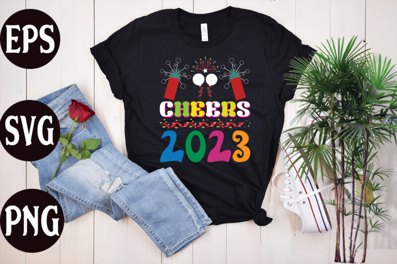 Cheers 2023 retro design, Cheers 2023 SVG design, Cheers 2023 t shirt design, New Year's 2023 Png, New Year Same Hot Mess Png, New Year's Sublimation Design, Retro New Year