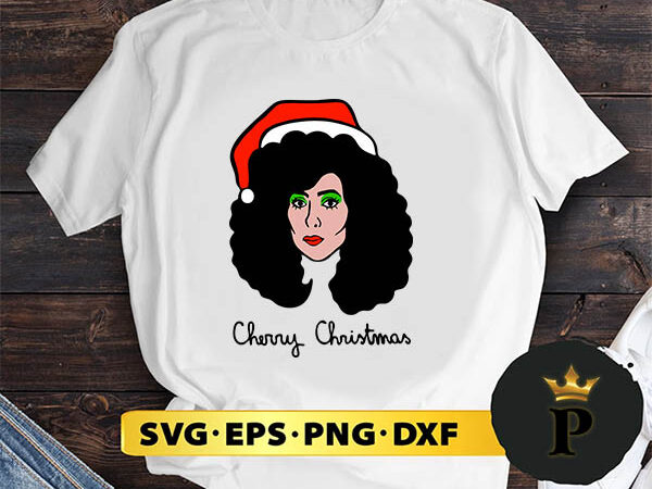 Cherry christmas svg, merry christmas svg, xmas svg digital download t shirt vector file