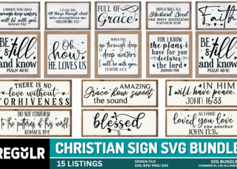 Christian Sign svg Bundle