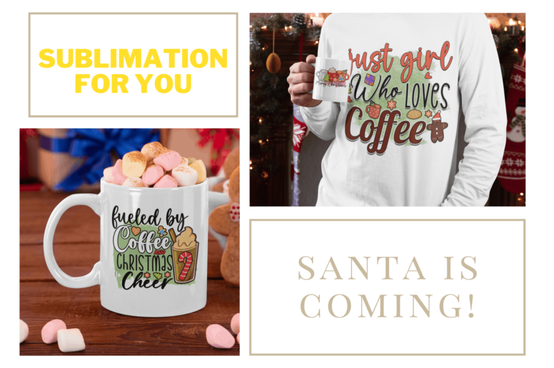 Coffee & Christmas Cheer Sublimation Bundle