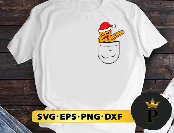 Christmas Dabbing Gingerbread Man Santa Hat SVG, Merry christmas SVG, Xmas SVG Digital Download