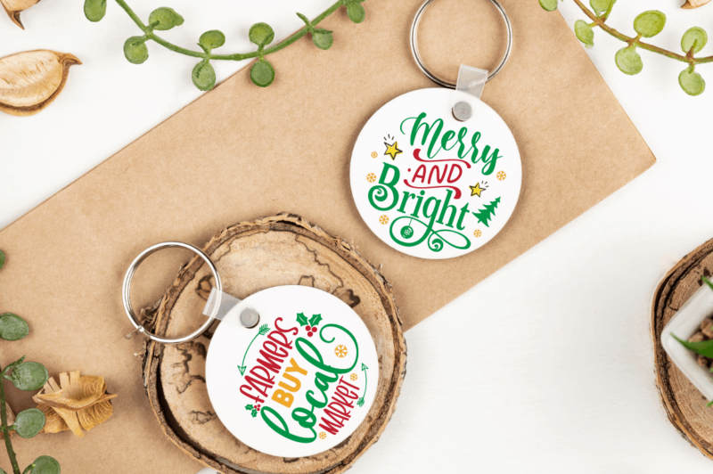 Christmas Keychain SVG Bundle