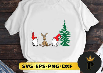 Christmas Gnome Tree SVG, Merry christmas SVG, Xmas SVG Digital Download