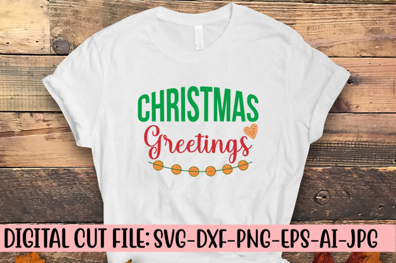 Christmas Greetings SVG Design