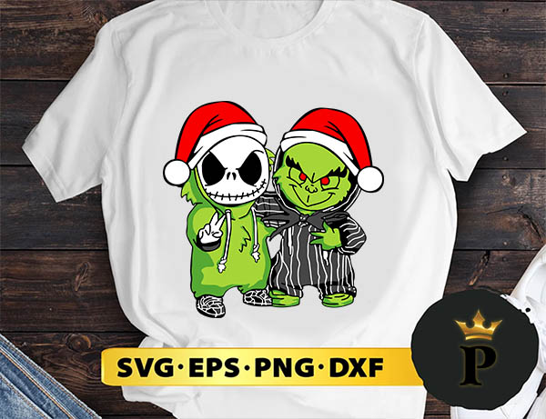 Christmas Grinch And Jack SVG, Merry christmas SVG, Xmas SVG Digital Download