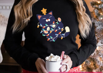 Christmas Kitty Classic PNG Tshirt Design DTB