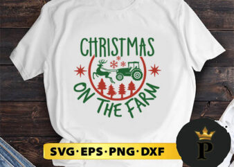 Christmas On The Farm SVG, Merry christmas SVG, Xmas SVG Digital Download