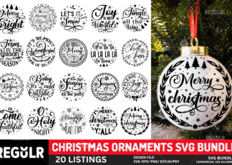 Christmas Ornaments SVG Bundle