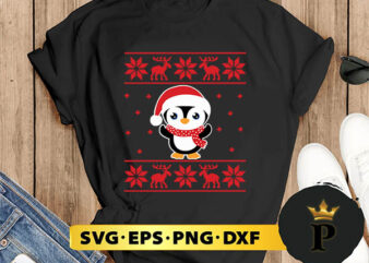 Christmas Penguin SVG, Merry christmas SVG, Xmas SVG Digital Download