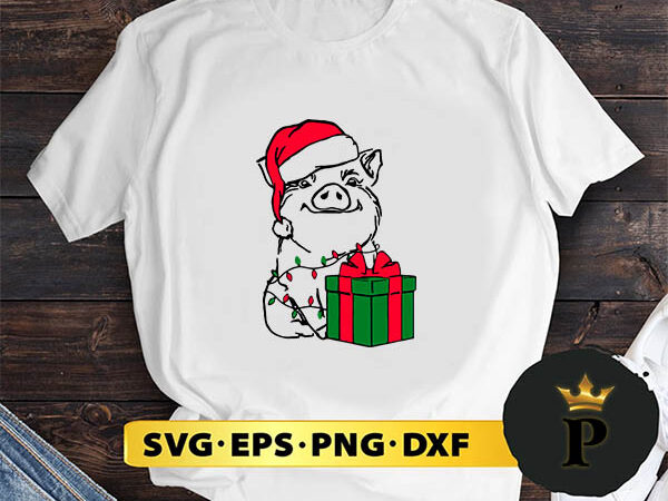 Christmas pig svg, merry christmas svg, xmas svg digital download t shirt vector file Christmas pig svg, merry christmas svg, xmas svg digital download t shirt vector file