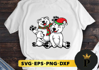 Christmas Polar Bears SVG, Merry christmas SVG, Xmas SVG Digital Download