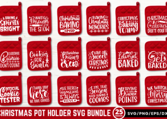 Christmas Pot Holder SVG Bundle