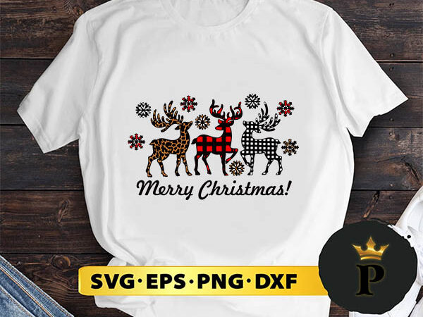 Christmas reindeer leopard svg, merry christmas svg, xmas svg digital download t shirt vector file