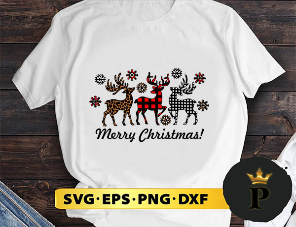 Christmas Reindeer Leopard SVG, Merry christmas SVG, Xmas SVG Digital Download