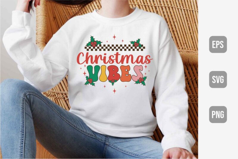 Retro Christmas Sublimation VOL 2, Christmas Tshirt Designs