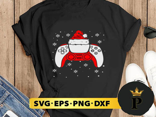 Christmas santa gamer controller svg, merry christmas svg, xmas svg digital download t shirt vector file