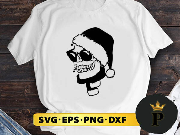 Christmas skeleton santa svg, merry christmas svg, xmas svg digital download t shirt vector file