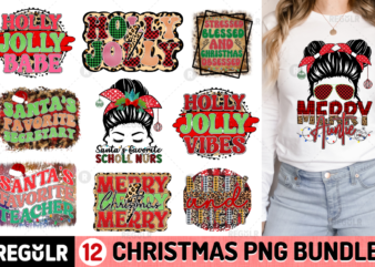 Christmas Sublimation Bundle t shirt vector file