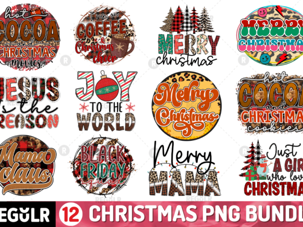 Christmas sublimation bundle t shirt vector file