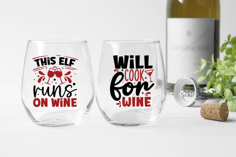 Christmas wine Design