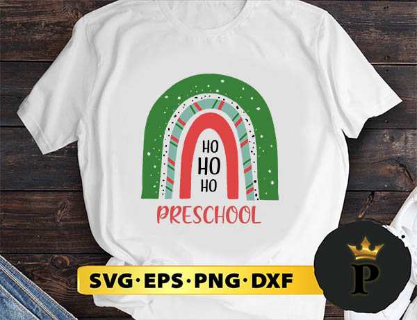 Christmas preschool ho ho ho SVG, Merry christmas SVG, Xmas SVG Digital Download
