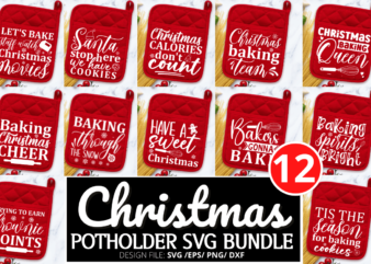 Christmas PotHolder Svg Bundle