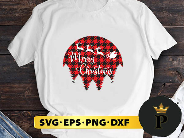 Christmas scene with santa svg, merry christmas svg, xmas svg digital download t shirt vector file