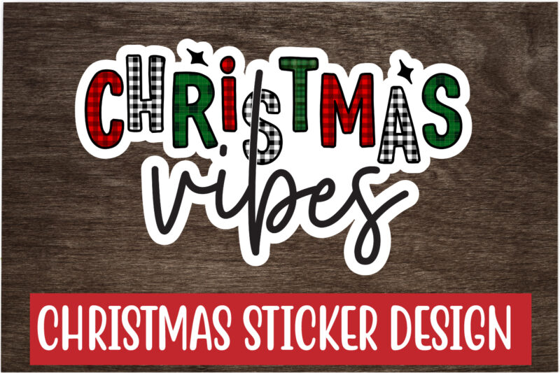 Christmas Sticker Design