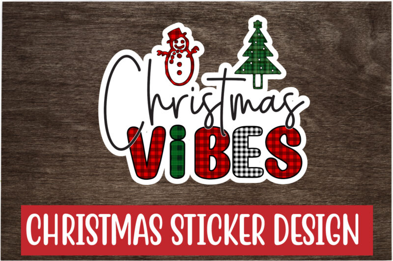Christmas Sticker Design