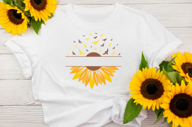 Sunflower Clipart SVG Bundle