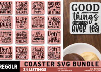 Coaster Quotes Svg Bundle