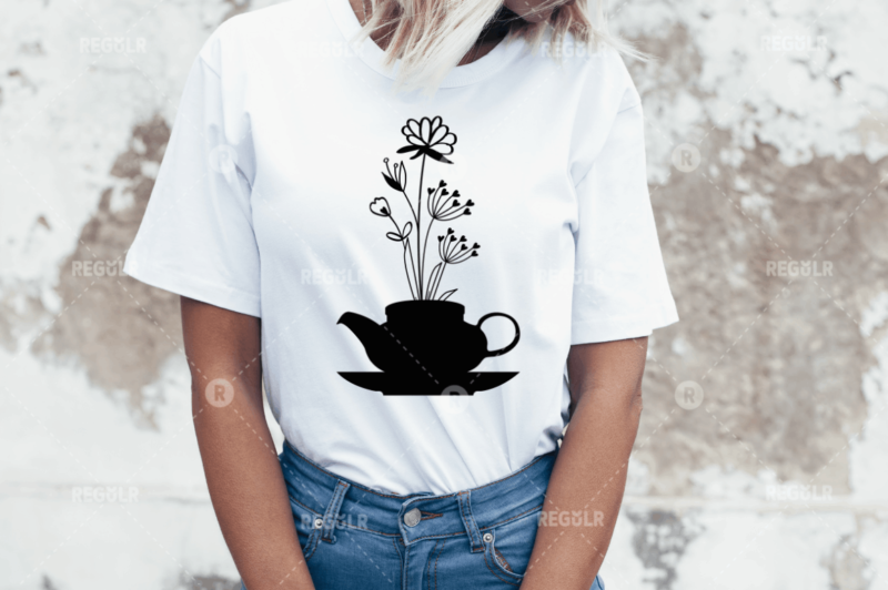 Paper Cut Coffee Cup and Pots SVG Bundle