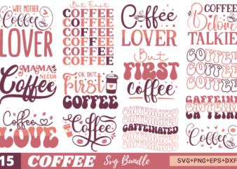 Coffee SVG Bundle t shirt vector file