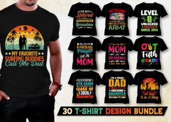 Colorful T-Shirt Design Bundle