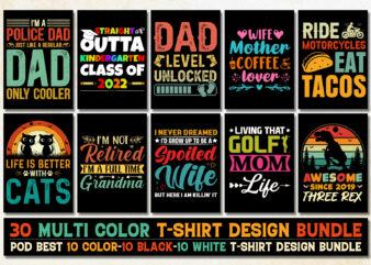 Colorful T-Shirt Design Bundle