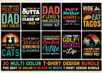 Colorful T-Shirt Design Bundle