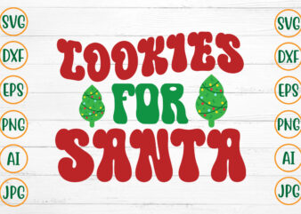 Cookies For Santa Retro Design