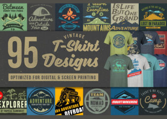 95 T-Shirt Designs Wild West Offroad Adventure Nature