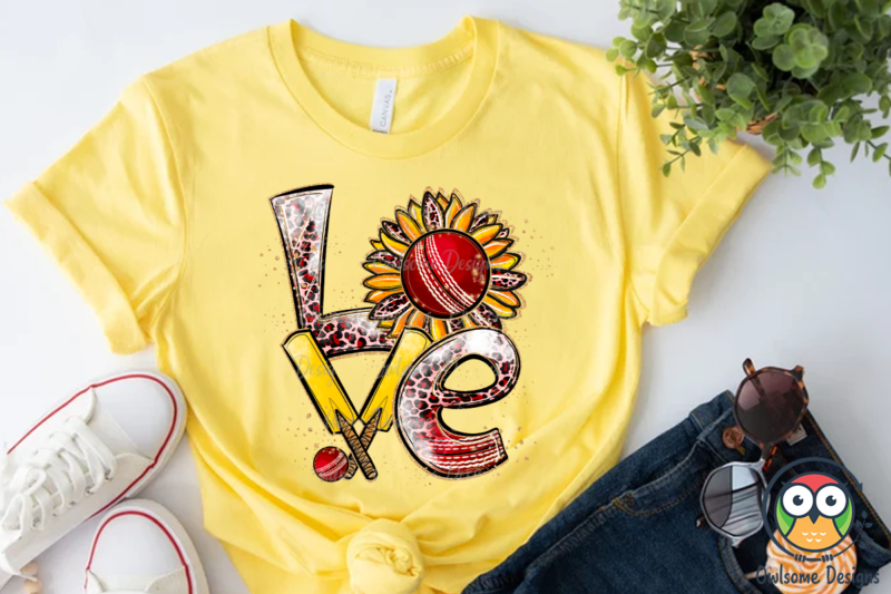 Cricket Love Sublimation PNG Designs