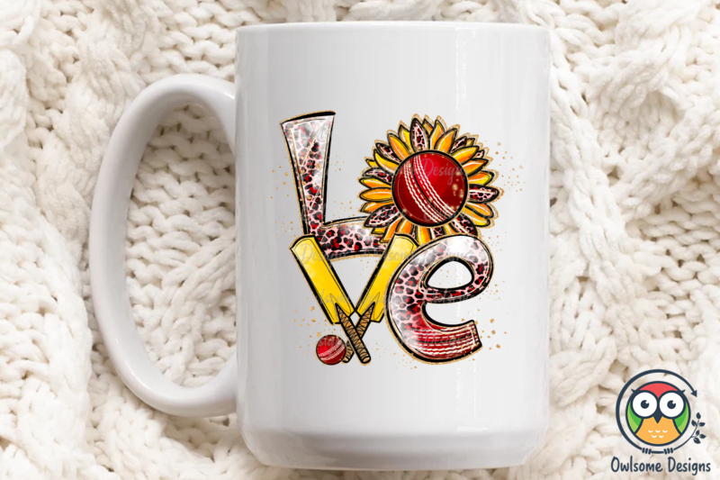 Cricket Love Sublimation PNG Designs