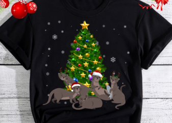 Cute Ferrets Funny Christmas Tree Ferret Animal Lovers Xmas NC t shirt vector file