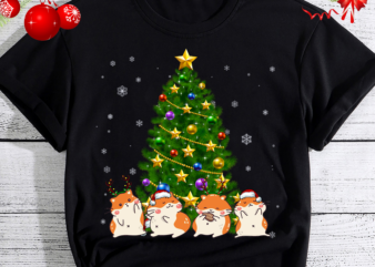 Cute Hamsters Funny Christmas Tree Hamster Lovers Xmas NC