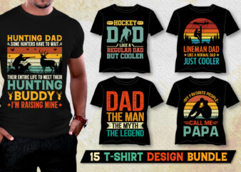 Dad Papa T-Shirt Design Bundle