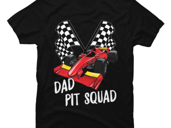 Dad pit squad car racing japanese drift anime cars motorsport t shirt vector illustration