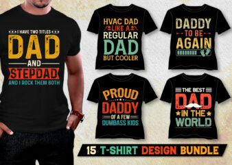 Dad T-Shirt Design Bundle