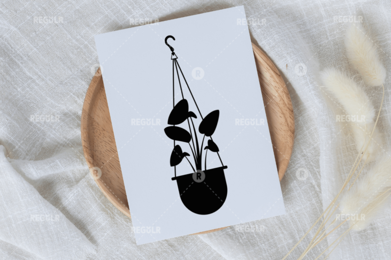 Laser Cut Hanging Plant SVG Bundle