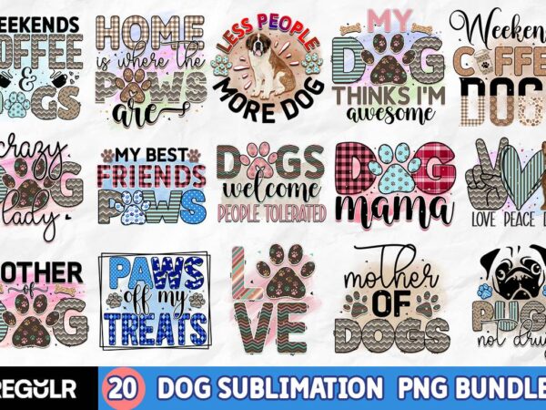 Dog sublimation bundle t shirt vector illustration