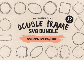 Double Frame SVG Bundle t shirt vector illustration