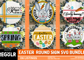 Easter round Sign Bundle